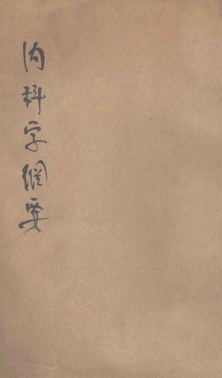 丁氏医学丛书  内科学纲要